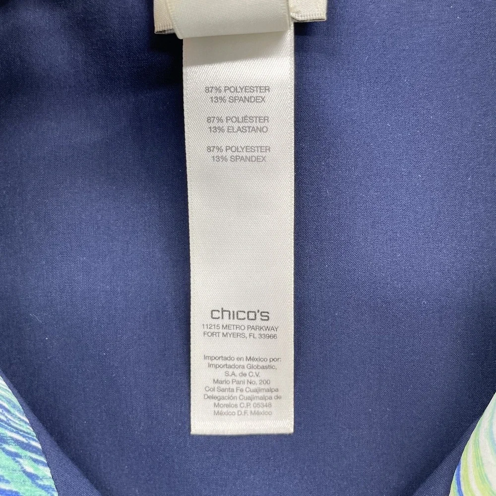 Chicos Golf Zenergy Vest Womens 1 Reversible Athleisure Country Club Performance